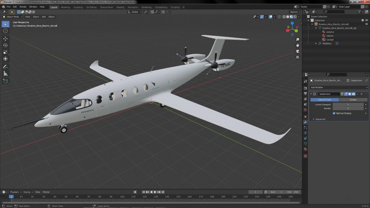 Eviation Alice Electric Aircraft 3D