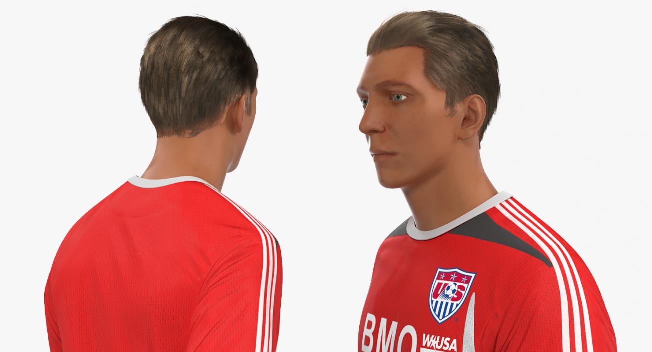 Soccer or Football Player Rigged 2 3D model
