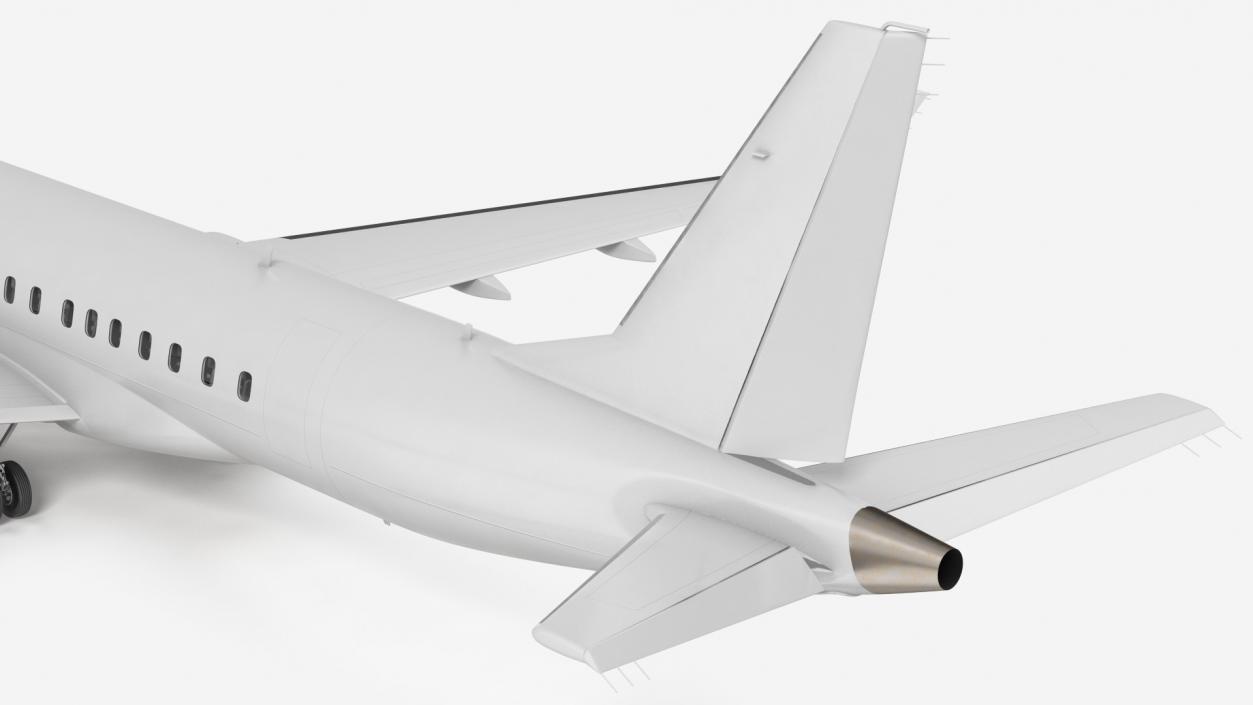 Regional Jet Rigged 3D model