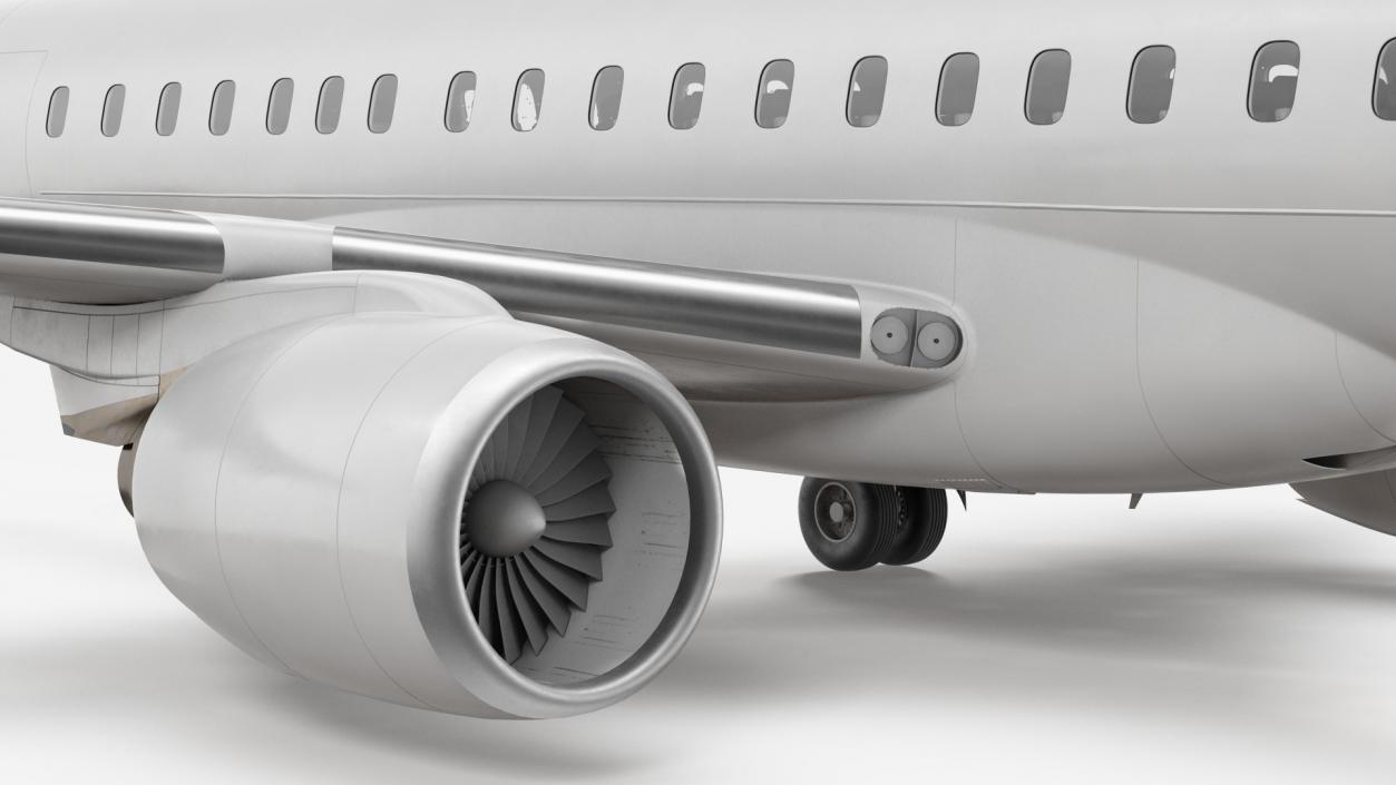Regional Jet Rigged 3D model