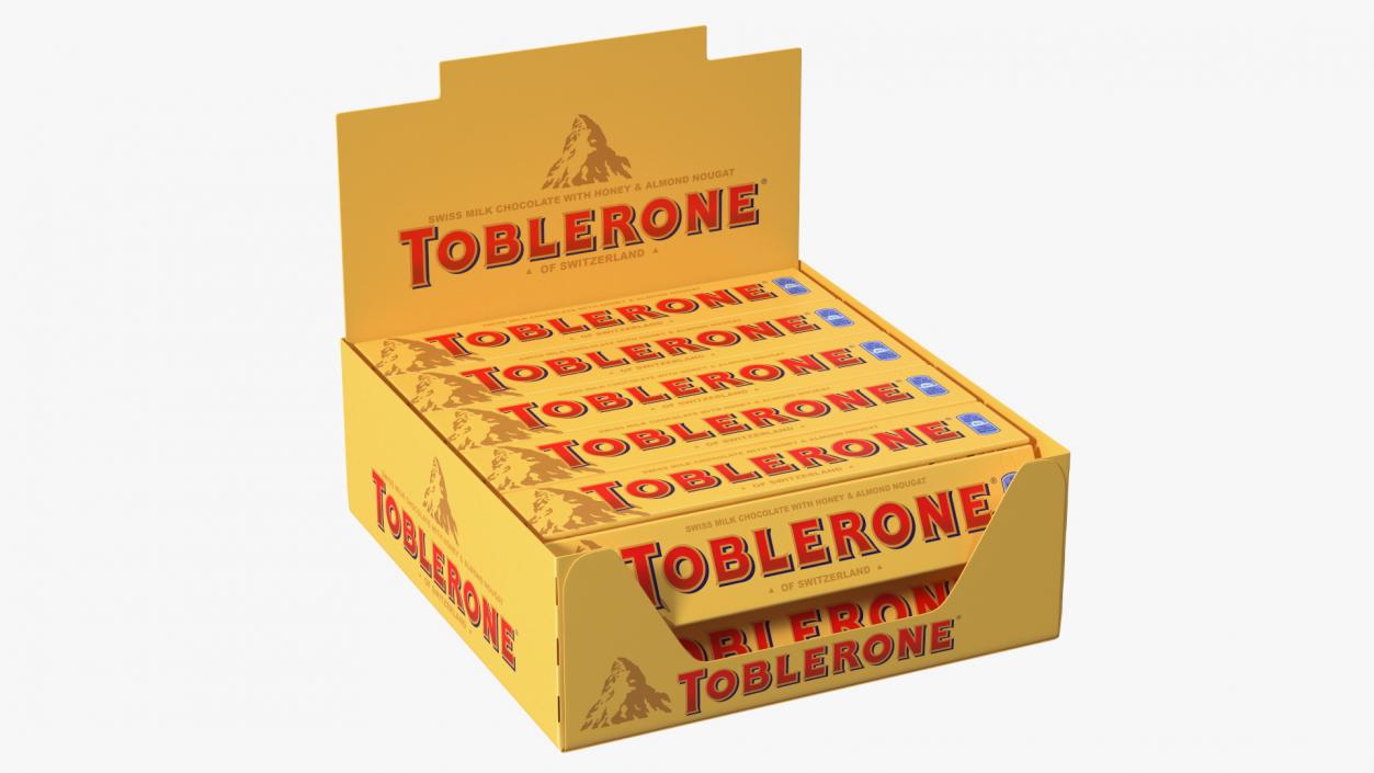 Toblerone Milk Chocolates Box 3D model