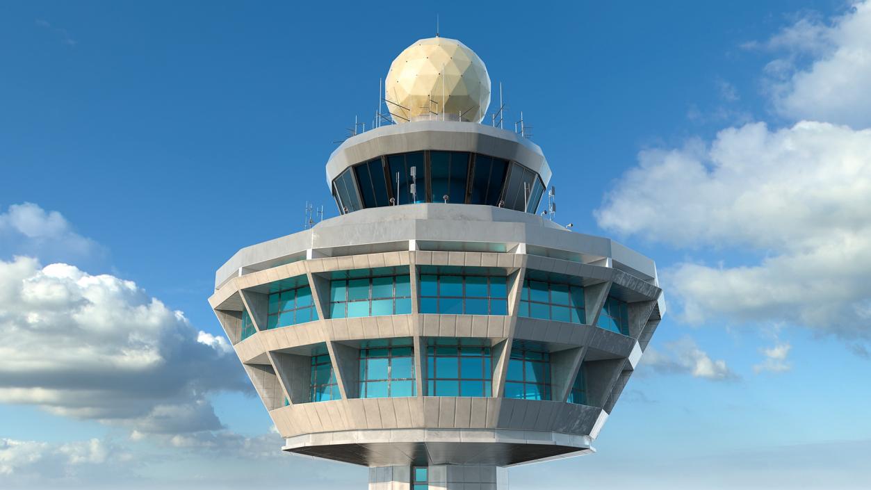 3D Changi Airport Control Tower model