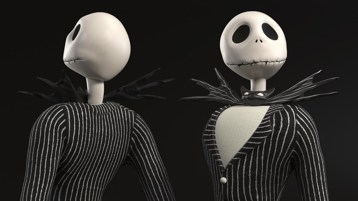 3D Jack Skellington Character Rigged model