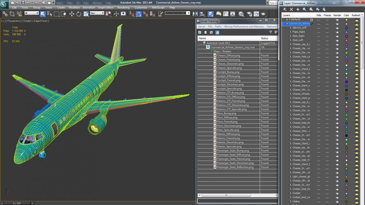 Commercial Airliner Generic 3D