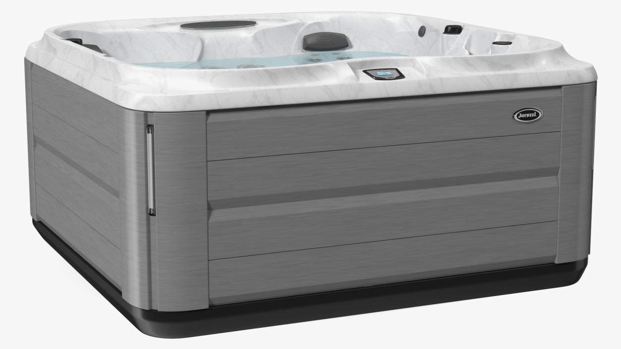 Jacuzzi J475 Spa Hot Tub Platinum with Water 3D model