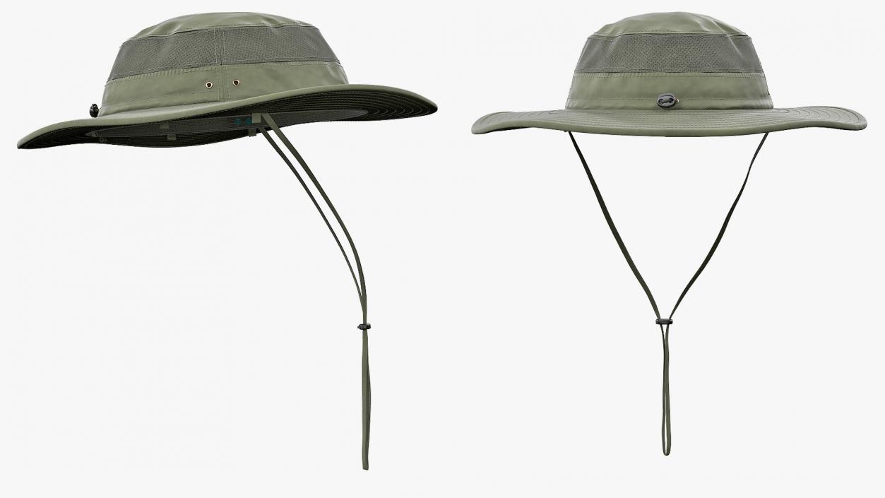Green Fishing Hat 3D