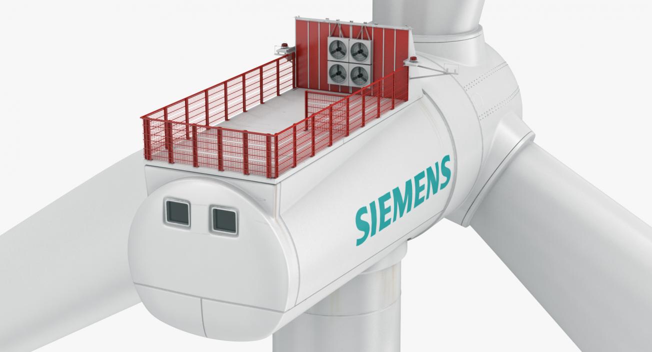 Sea Wind Turbine Siemens 3D model