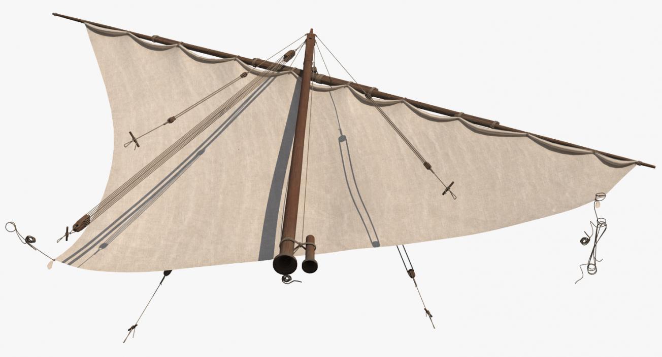 Traditional Arabian Sail 3D model