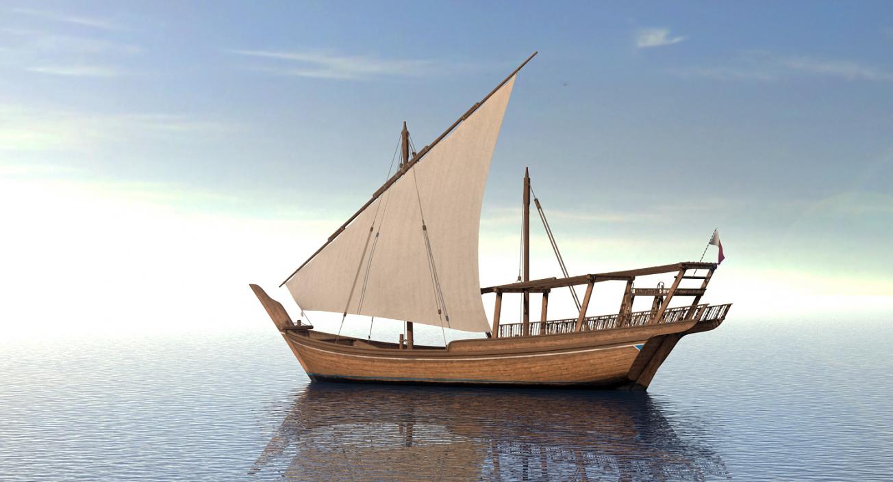 Traditional Arabian Sail 3D model