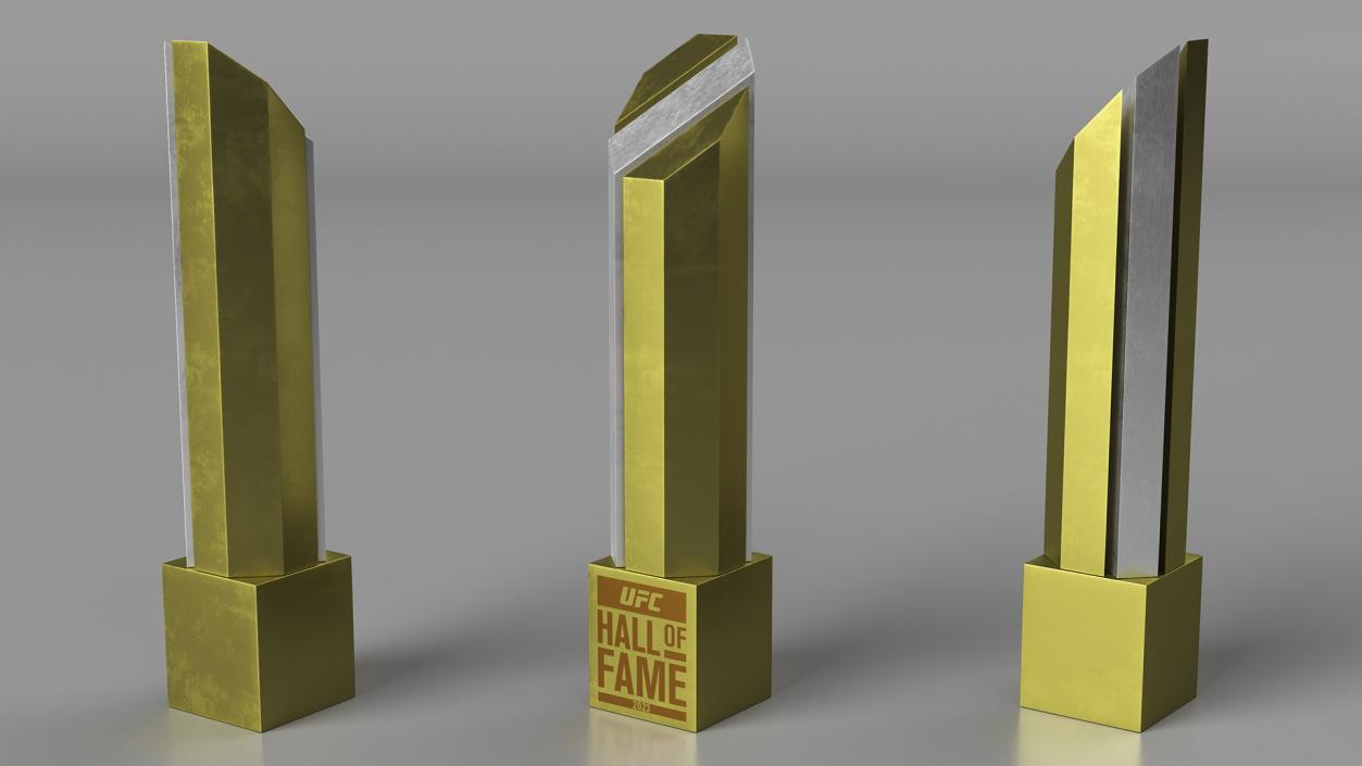 3D UFC Hall of Fame Trophy model