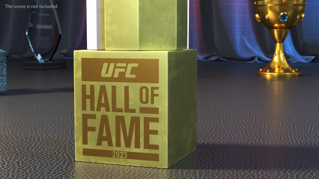 3D UFC Hall of Fame Trophy model