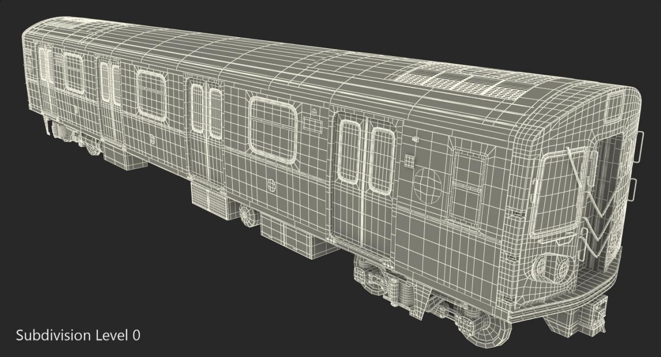 New York City Subway Car R160 3D model