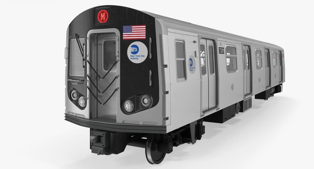 New York City Subway Car R160 3D model