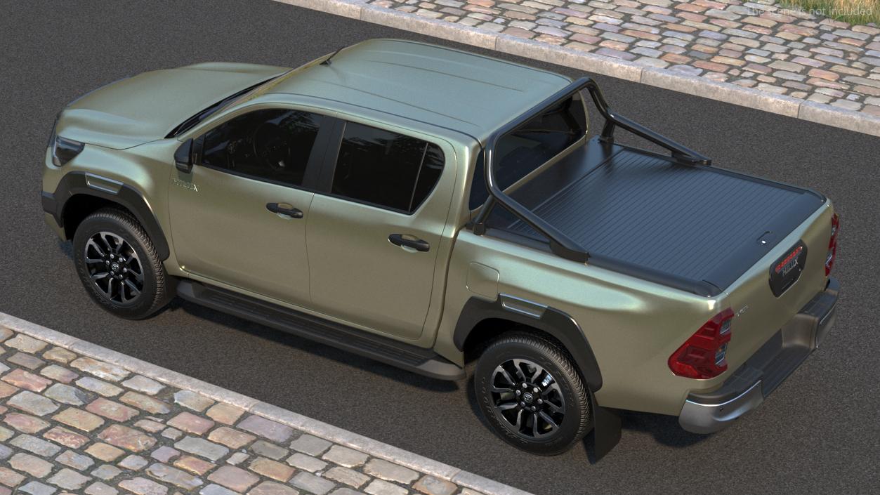 3D Toyota Hilux 2022 Simple Interior model