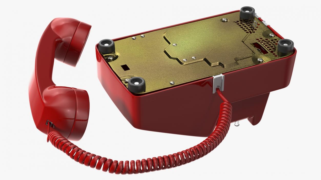 3D Bittel Retro Telephone Off Hook