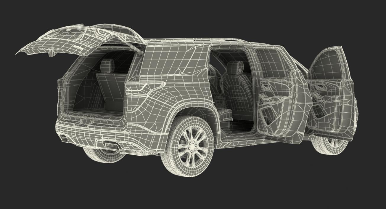 Chevrolet Traverse SUV 2018 Rigged 3D model