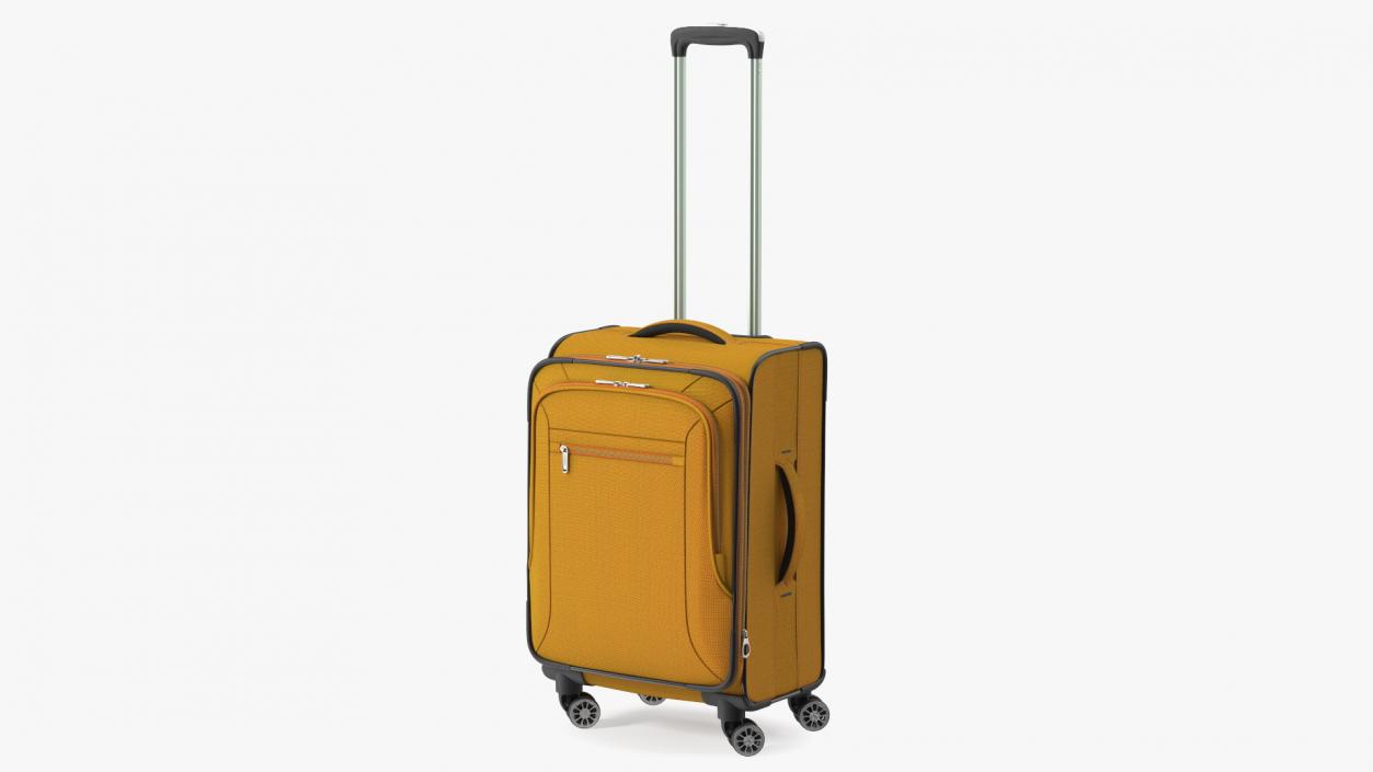 3D Softside Rolling Luggage Orange