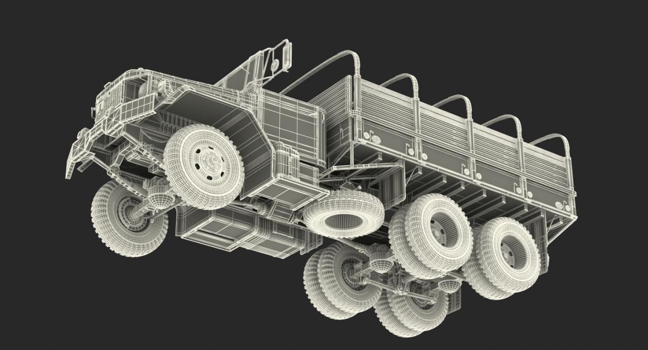 Cargo Truck M35 Rigged 3D