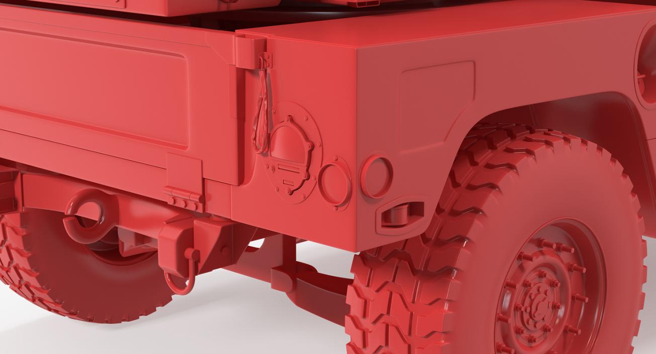 HMMWV M998 Equipped with Avenger Desert 3D model