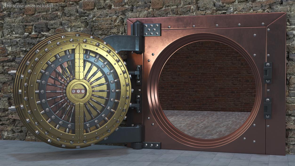 3D model Steampunk Bank Vault Door