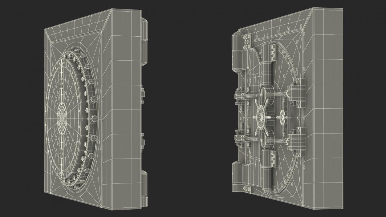 3D model Steampunk Bank Vault Door