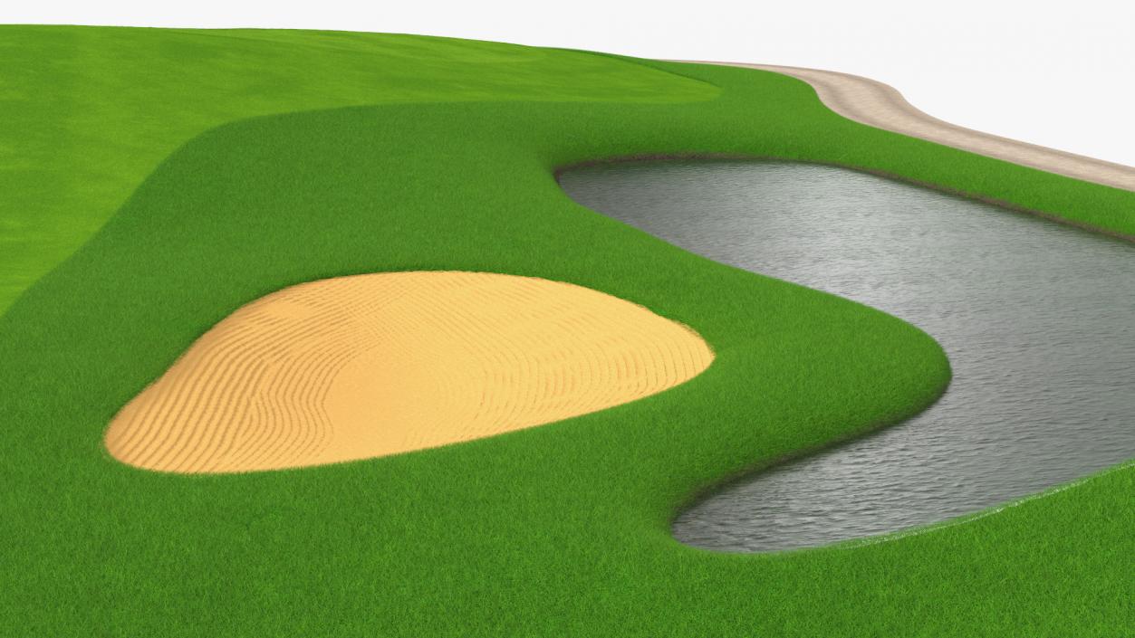 3D model Golf Course Fur