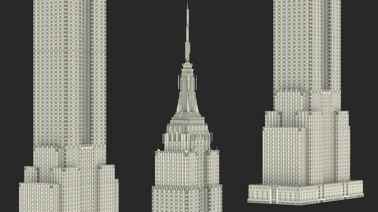 Empire State Building Night Glow 3D