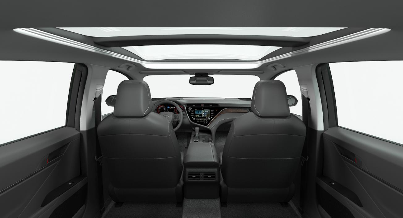 3D Toyota Camry Full Interior 2018 Rigged model