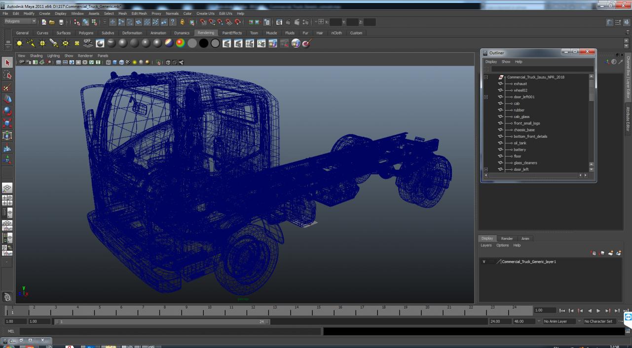 Commercial Truck Generic 3D model