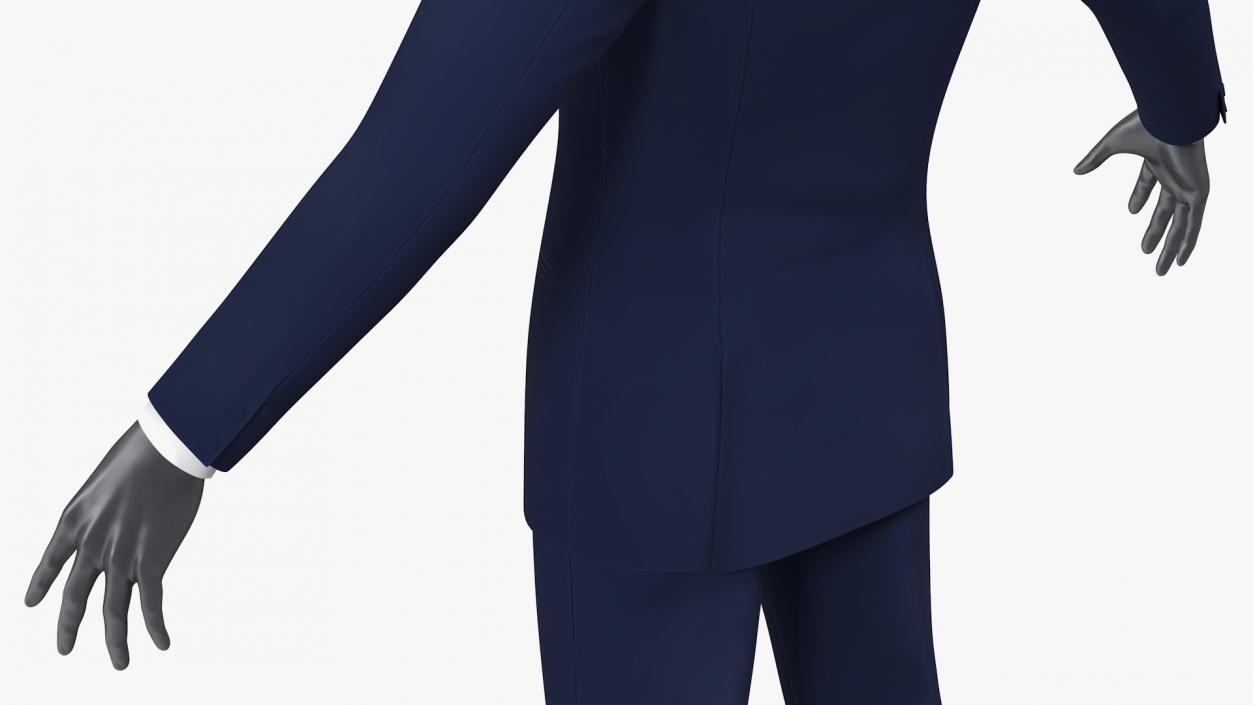 3D Blue Tuxedo Suit