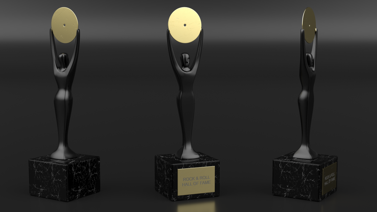 3D Rock and Roll Hall of Fame Trophy model