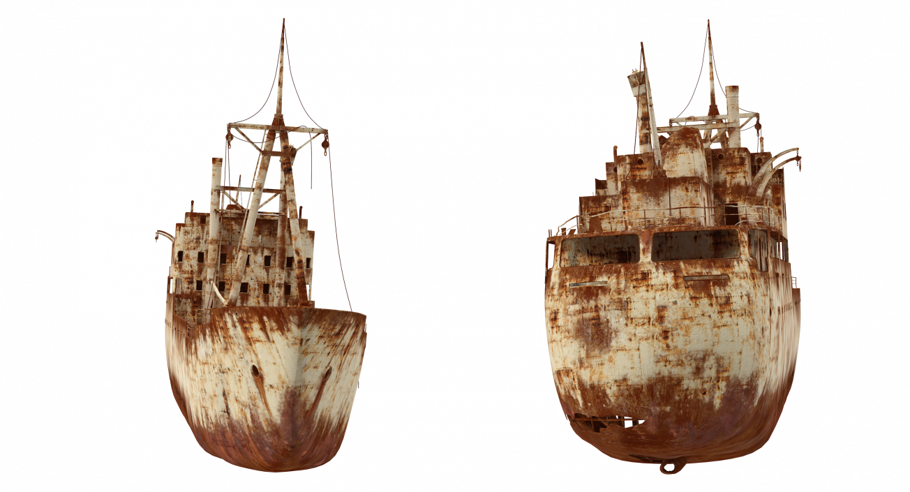 3D Rusty Ship Wreck