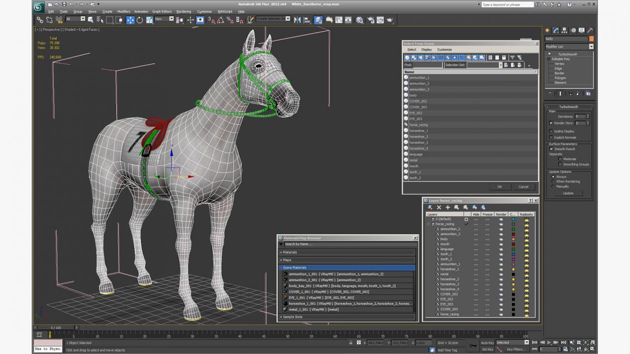 3D model White Racehorse