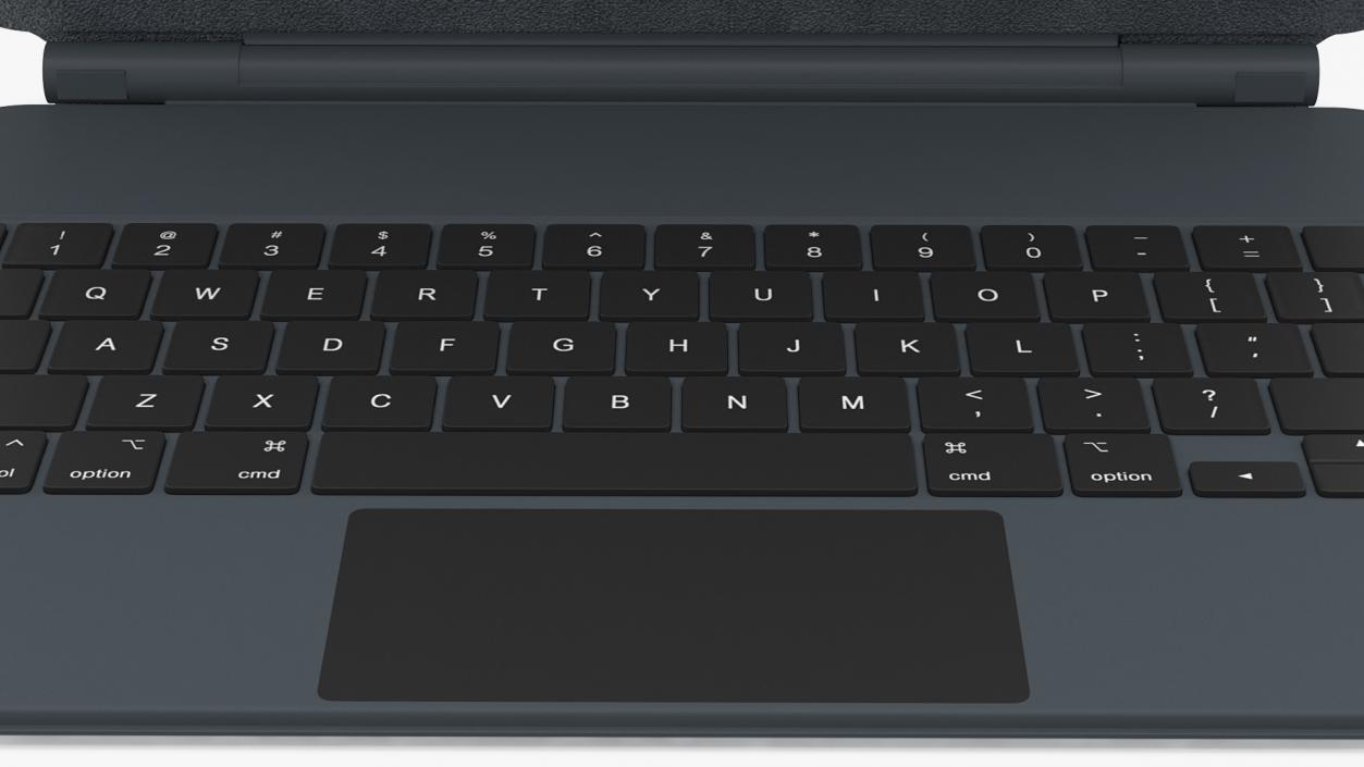 3D Magic Keyboard for 11 inch iPad Rigged model
