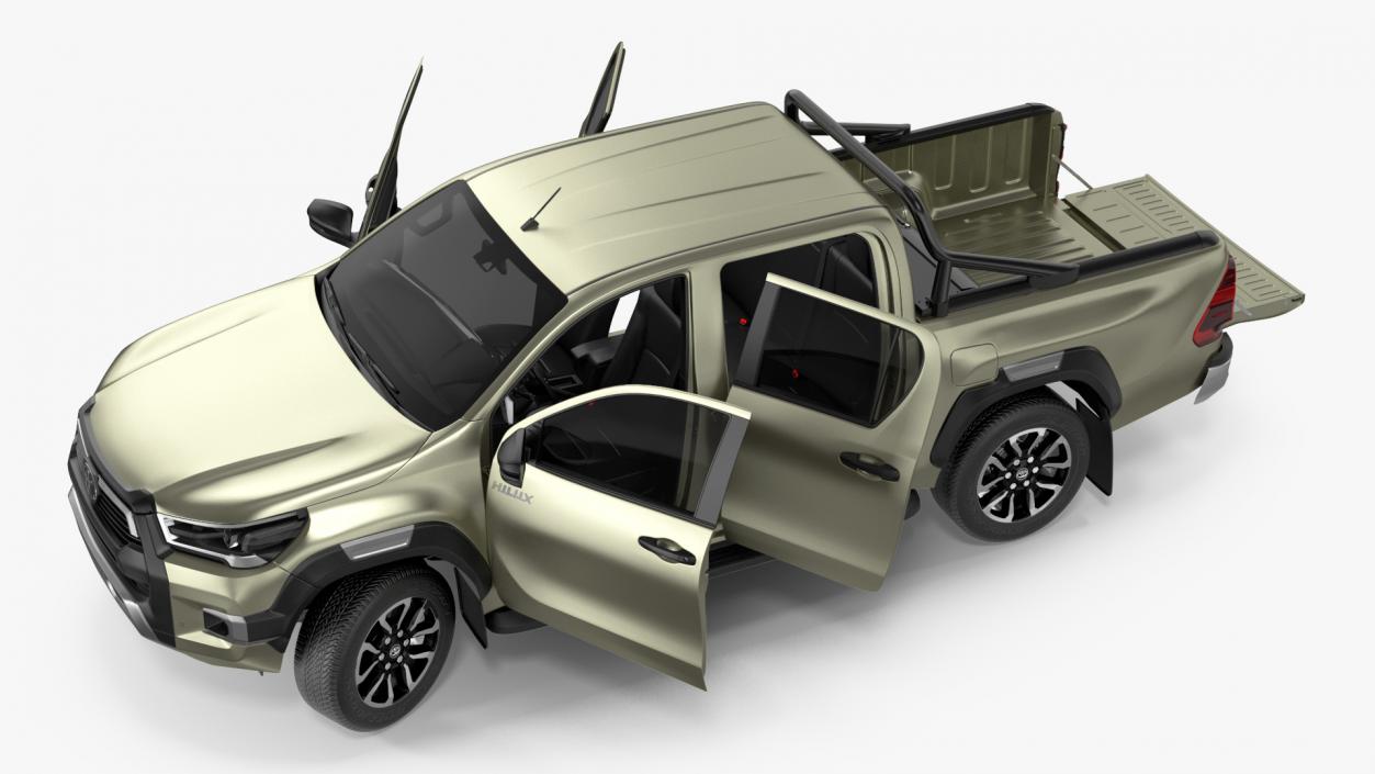 Toyota Hilux 2022 Rigged 3D model