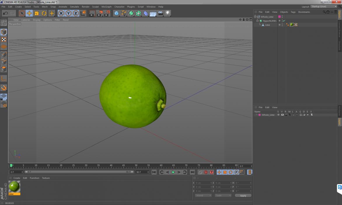 3D model Whole Lime