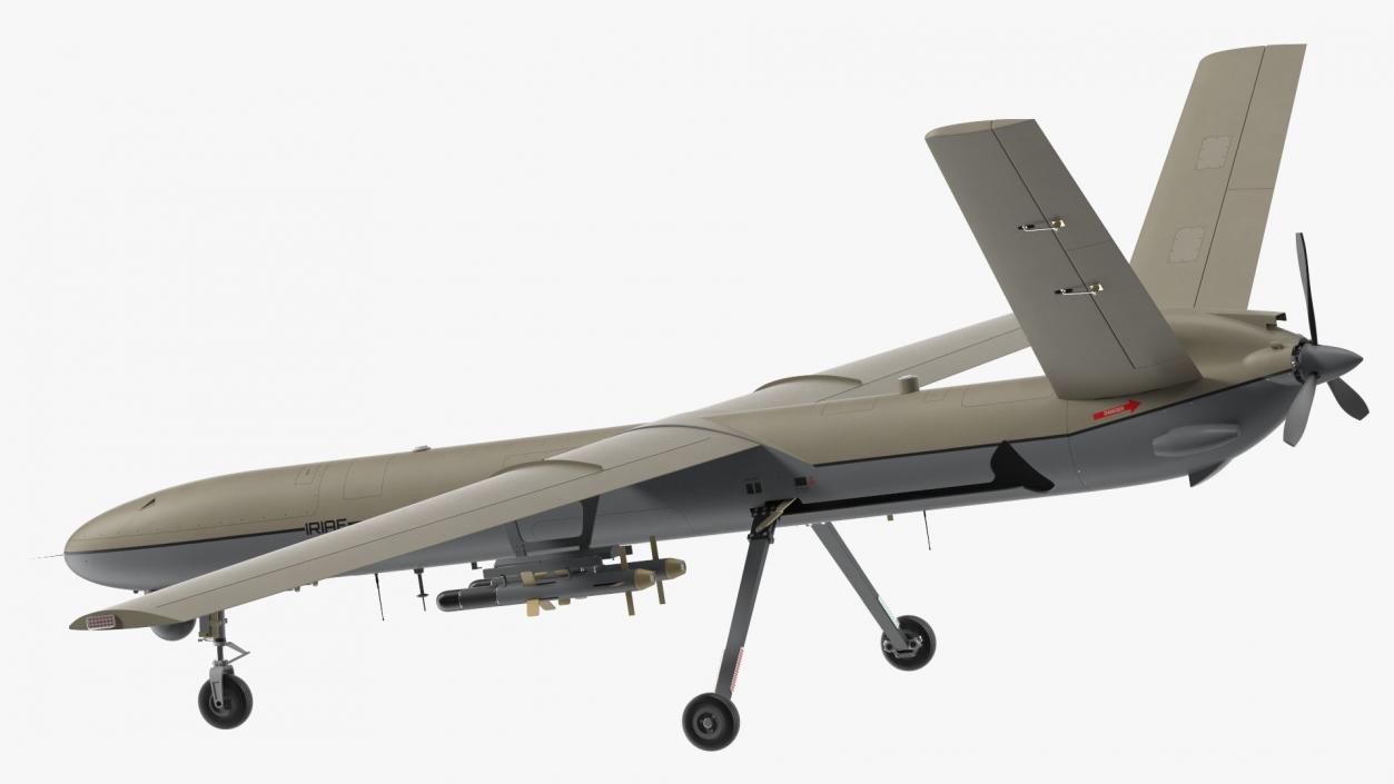Unmanned Aerial Vehicle Shahed 129 Iran 3D model