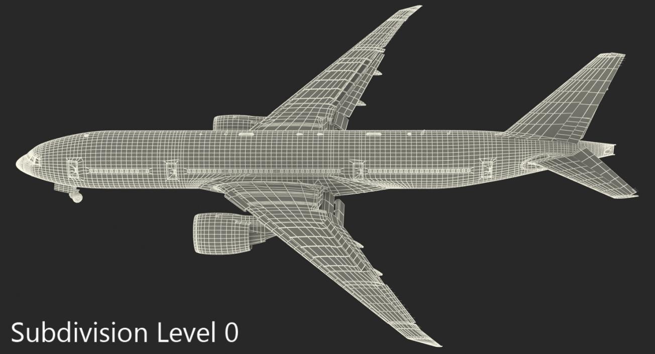 Boeing 777 200LR Emirates Airlines 3D model