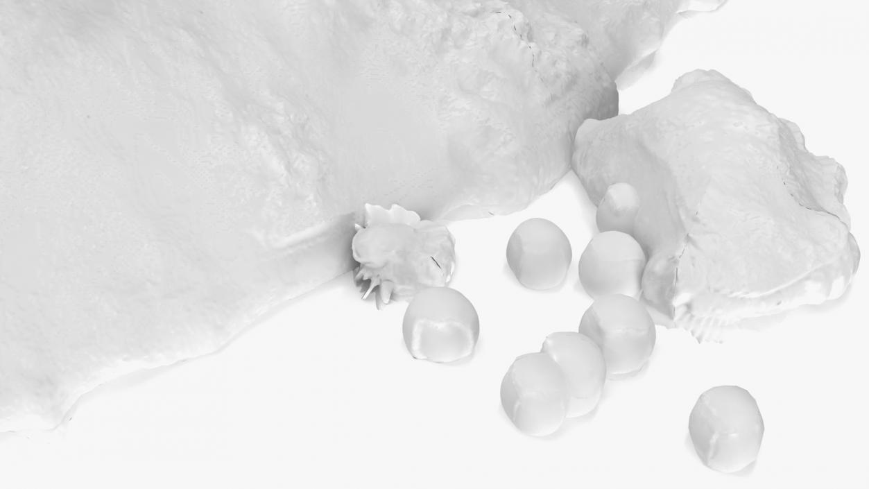 3D model White Snow Pile