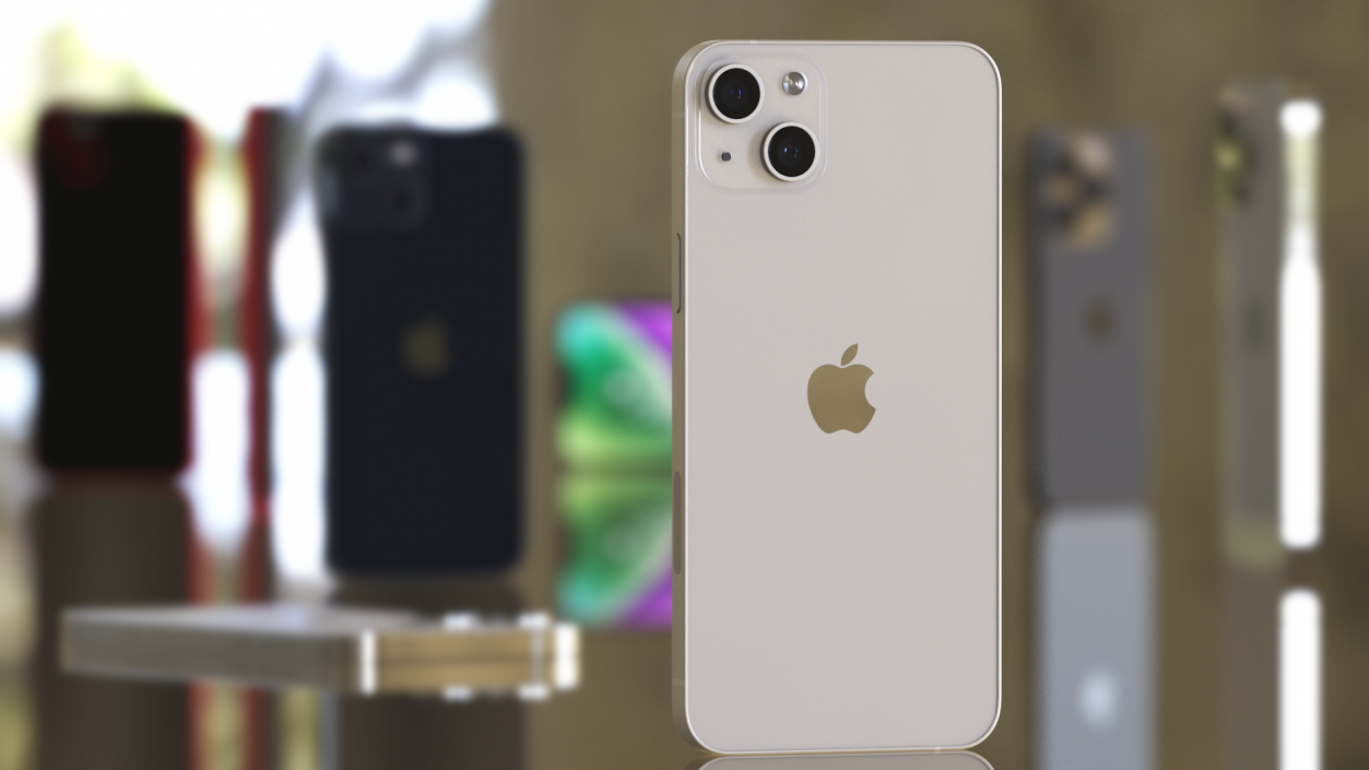 3D model Apple iPhone 14 Plus Starlight
