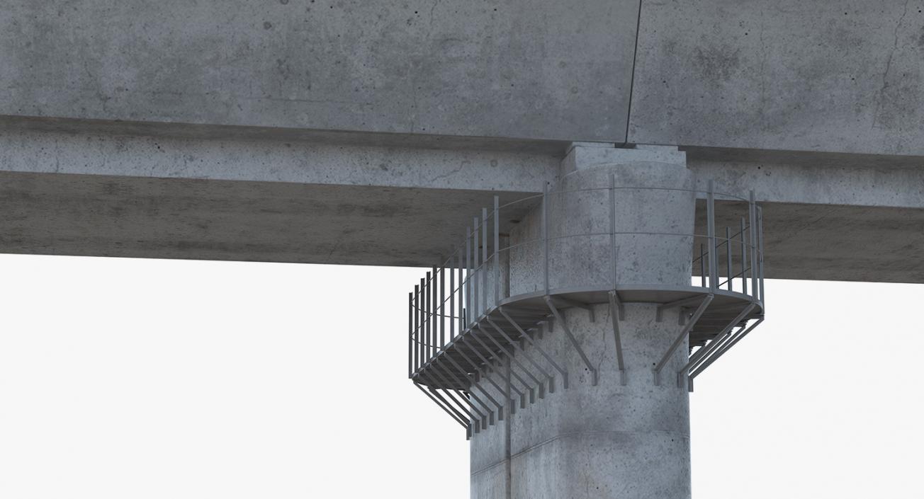 3D model High Speed Rail Bridge Section