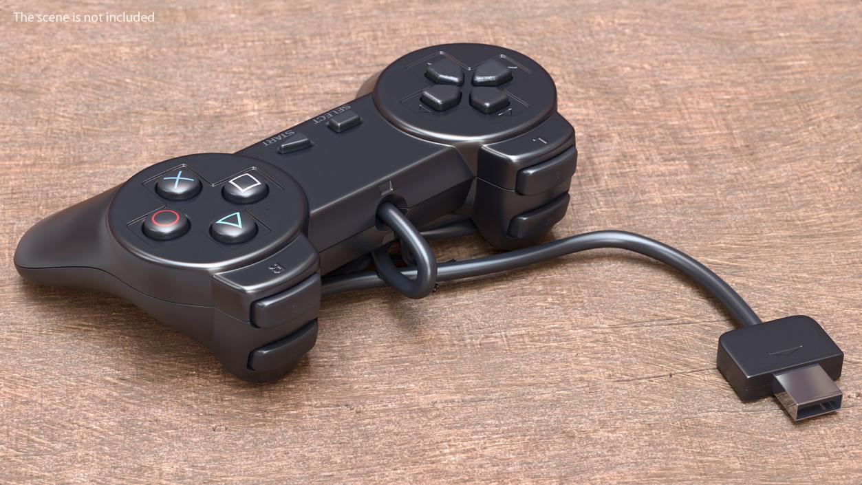 Old Gaming Console Controller 3D model