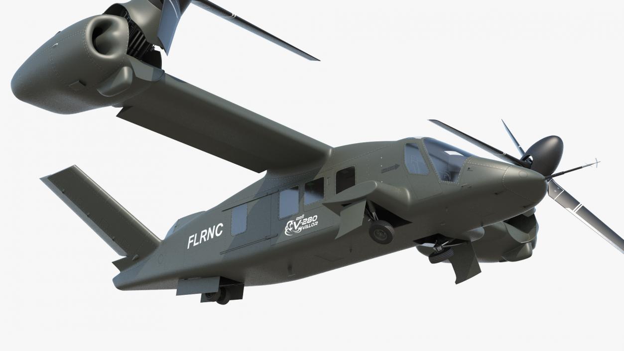 3D model Bell V-280 Valor Tiltrotor Aircraft