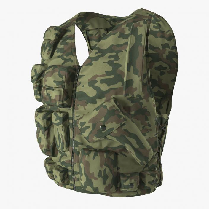 Military Camouflage Vest 3D model