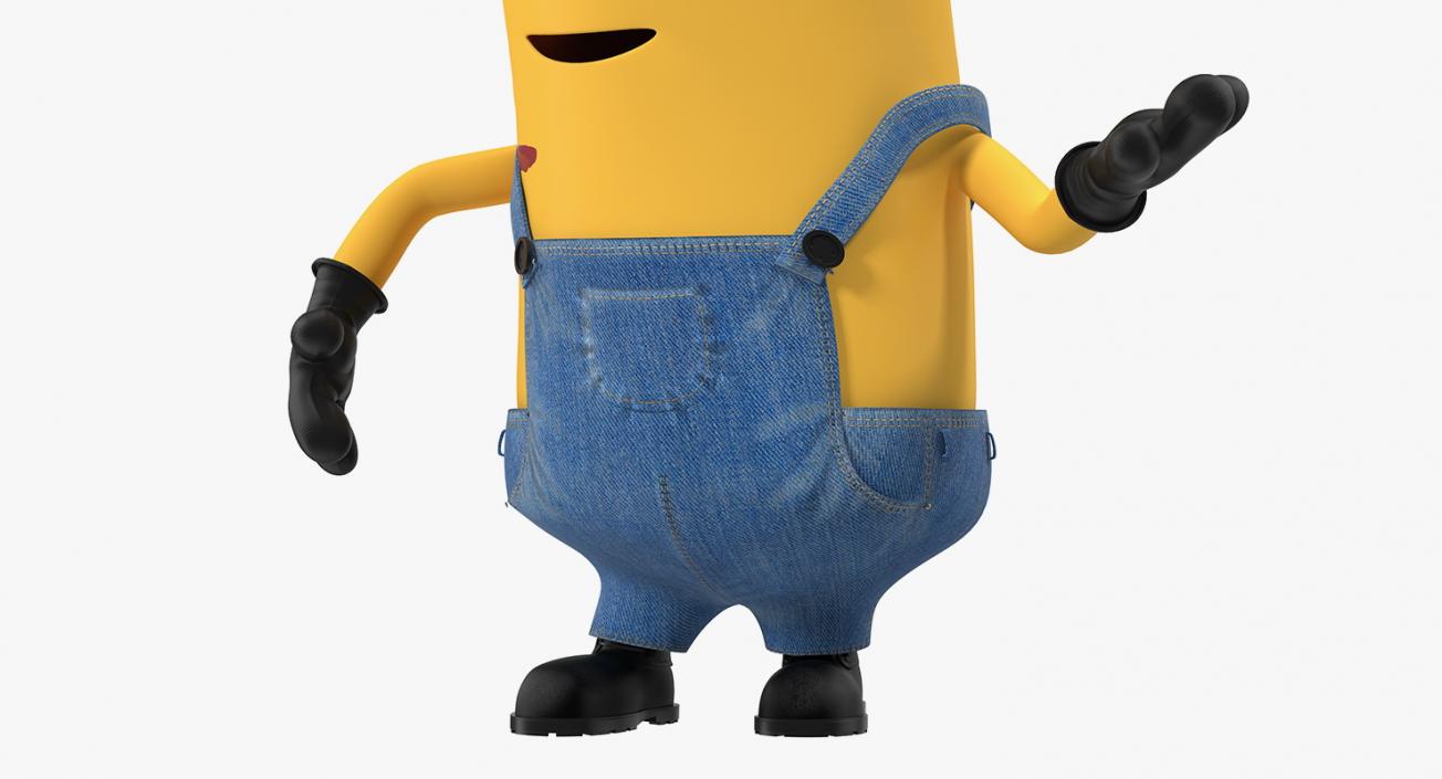 Tall Two Eyed Minion Rigged 3D