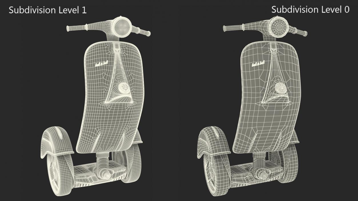 Vespa Z-Scooter Rigged 3D