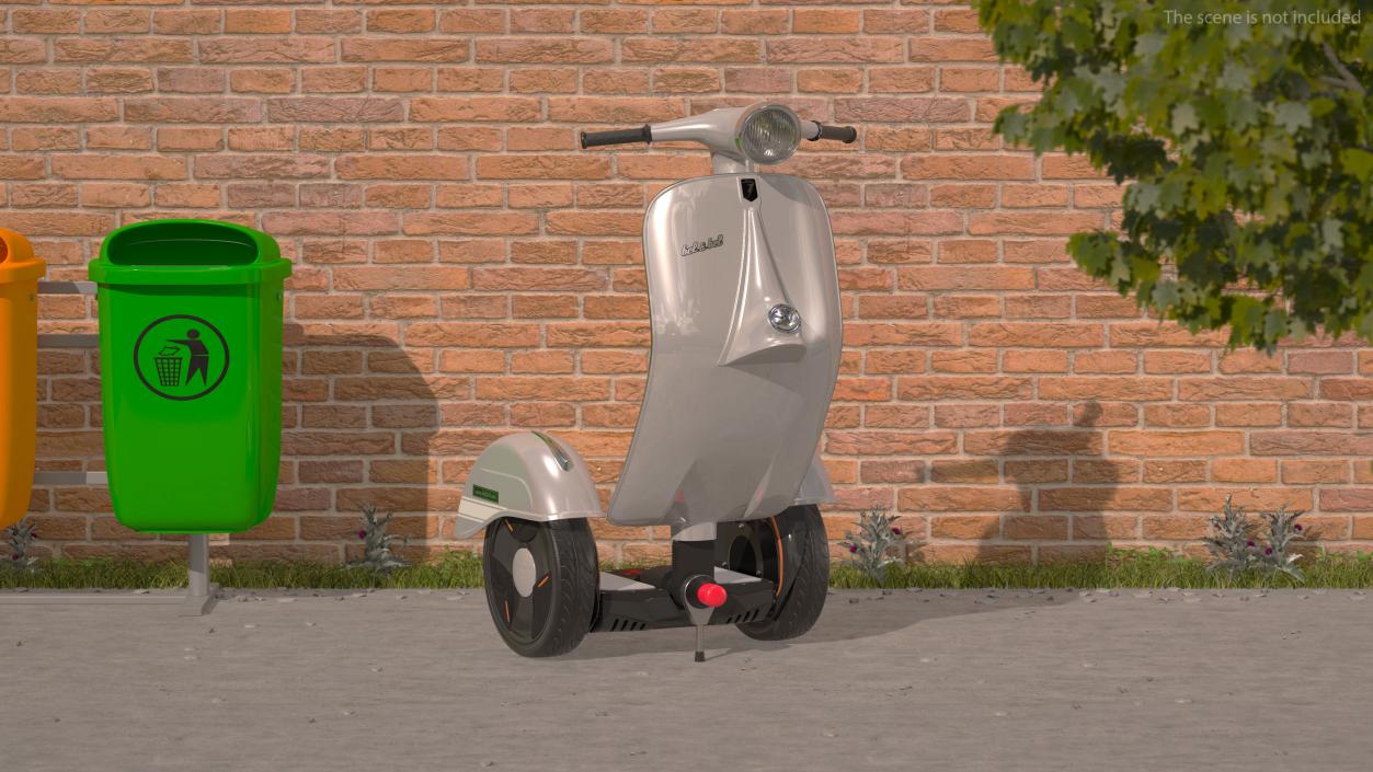 Vespa Z-Scooter Rigged 3D