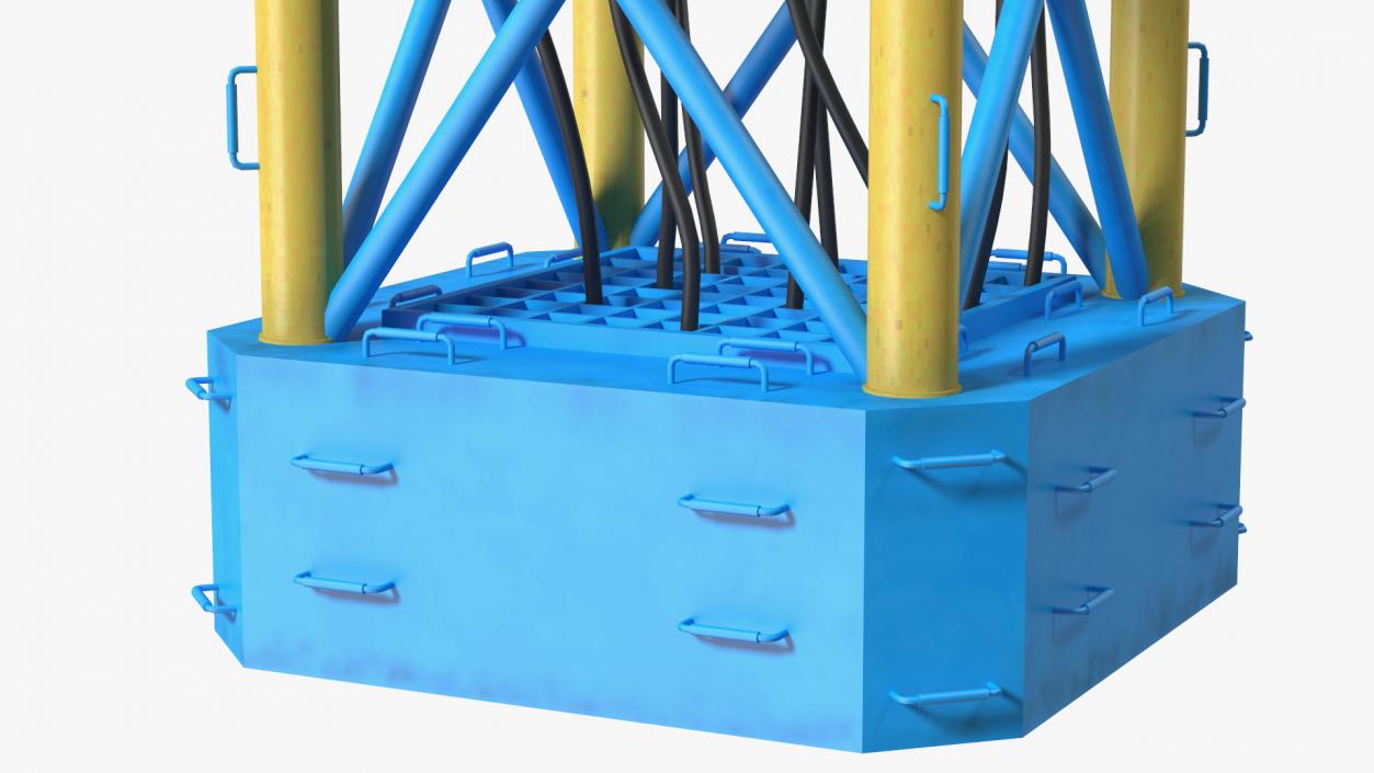 3D Deepwater Oil Platform Mount model