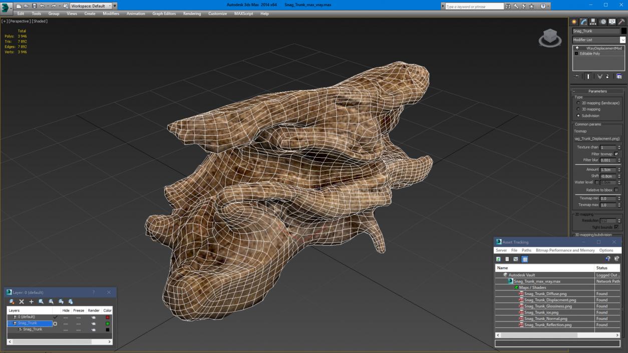 3D model Snag Trunk