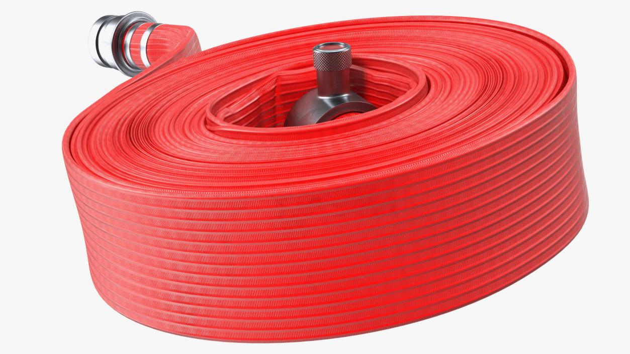 3D Rolled Up Fire Hose Red model